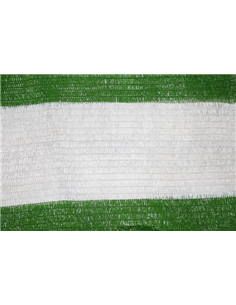 Malla de Sombreo Bicolor - Metro lineal Verde y Blanco