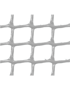 MALLA PLÁSTICA CUADRADA 1x1 cm BLANCA