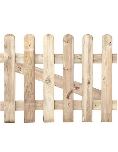 Puerta de valla clásica de madera