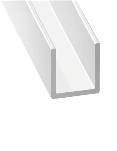 Perfil de Aluminio Blanco - Tubo en U - Pack 3 unidades