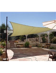 Toldo Vela Cuadrado WaterProof - Beige - 165gr/m2