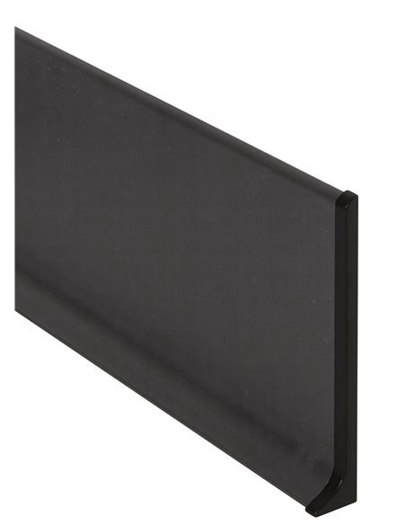 Rodapie Aluminio Labio Inferior Negro 3m