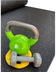 Esterilla de Ejercicio y Fitness especial para Gimnasios | EPDM NEGRO | Base Negra