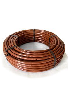 Tubo Goteo AUTOCOMPENSANTE, 16 mm | Con goteros a 35 cm | Marrón