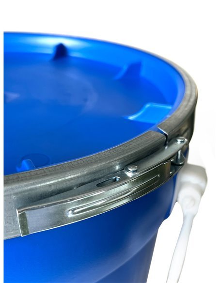 Bidón de plástico de boca ancha | Azul | SELECCIONE CAPACIDAD