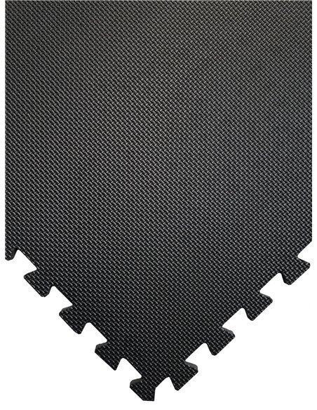 Esterilla Puzzle para Suelos de Gimnasio y Fitness | Negro | Protección de Goma Espuma, tatami puzzle Expandible 48 uds 60x60