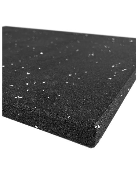 Loseta de Caucho Profesional Maciza | Especial Halterofilia, Gimnasios y Peso Libre | Moteado Blanco | 50x50cm | Espesor: 15 mm Loseta de Caucho Profesional Maciza | Especial Halterofilia, Gimnasios y Peso Libre | Moteado Blanco | 50x50cm | Espesor: 15 mm
