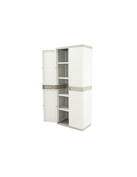 Armario de 4 estantes | Titanium Beige | 70x44x176 cm Armario de 4 estantes | Titanium Beige | 70x44x176 cm