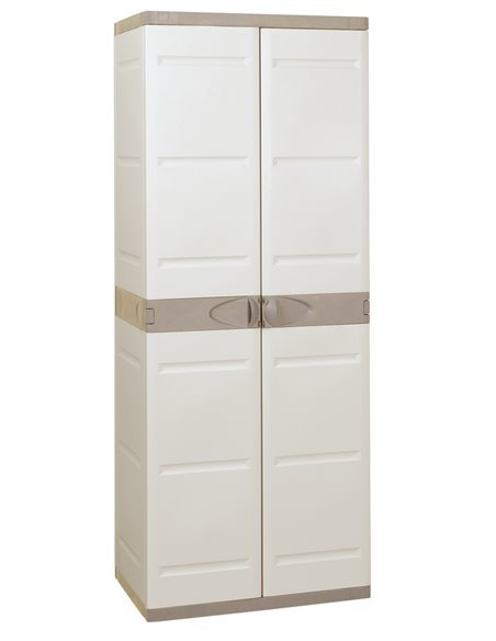 Armario de 4 estantes | Titanium Beige | 70x44x176 cm Armario de 4 estantes | Titanium Beige | 70x44x176 cm