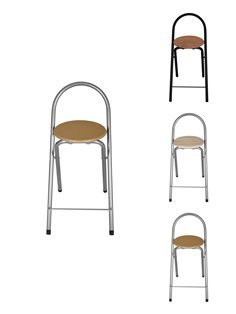 Taburete Plegable de cocina | Silla plegable 37x45x80 cm