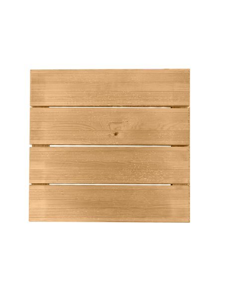 Tarima de madera de pino | Baldosa de madera para exterior y ducha | Protección Autoclave Nivel 3 | Alta calidad