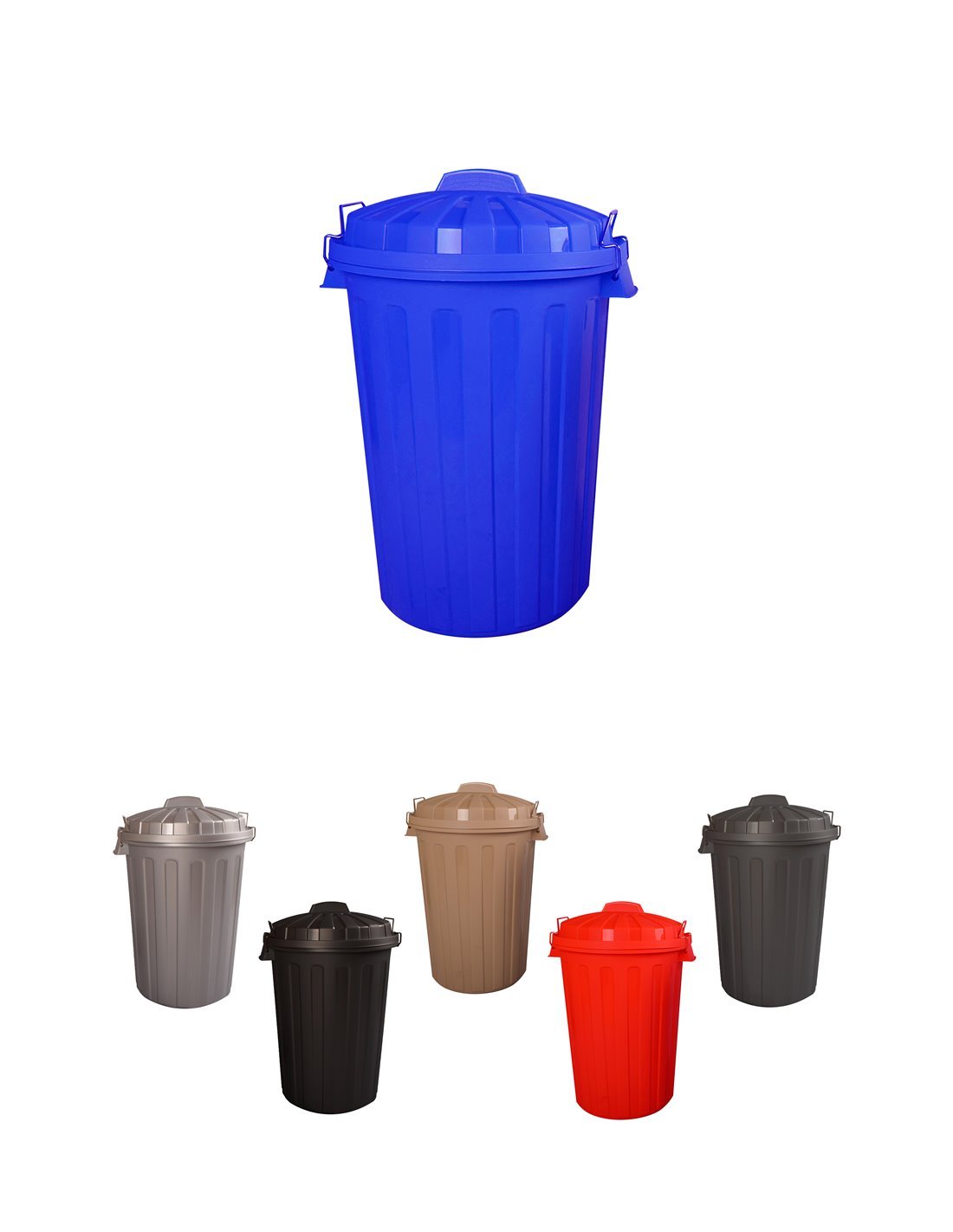 Basura plástico con Tapadera | Cubo almacenaje y reciclar