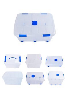 Cajas de Almacenaje Transparentes – Cajas Organizadoras de Plástico con Tapa