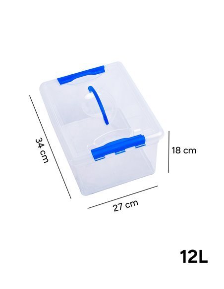 Cajas de Almacenaje Transparentes – Cajas Organizadoras de Plástico con Tapa