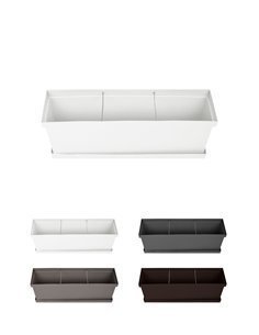 Jardinera de Diseño con Plato – Jardinera con Separador de Ambientes para Interior y Exterior