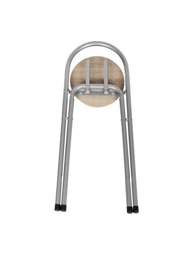 Taburete Plegable con Respaldo para Cocina...