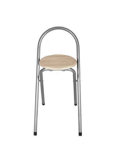 Taburete Plegable con Respaldo para Cocina...