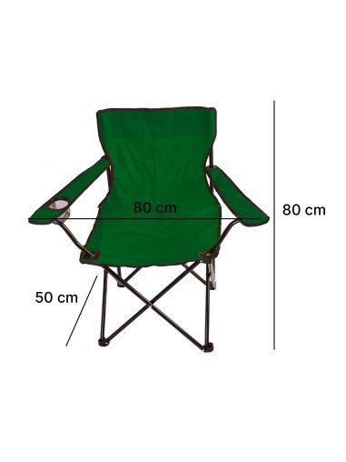 Silla de Camping Plegable de Acero con...
