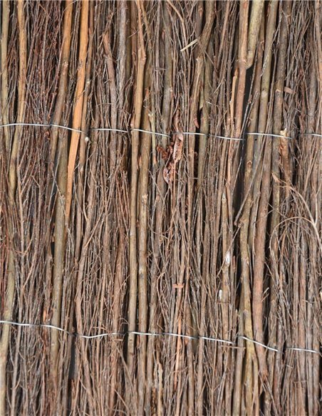 Cerramiento Natural de Brezo 1400 g/m² para Jardín - Ocultación 80% - Rollos de 1x5m, 1.5x5m, 2x5m con Alambre Cosido  Cerramiento Natural de Brezo 1400 g/m² para Jardín - Ocultación 80% - Rollos de 1x5m, 1.5x5m, 2x5m con Alambre Cosido