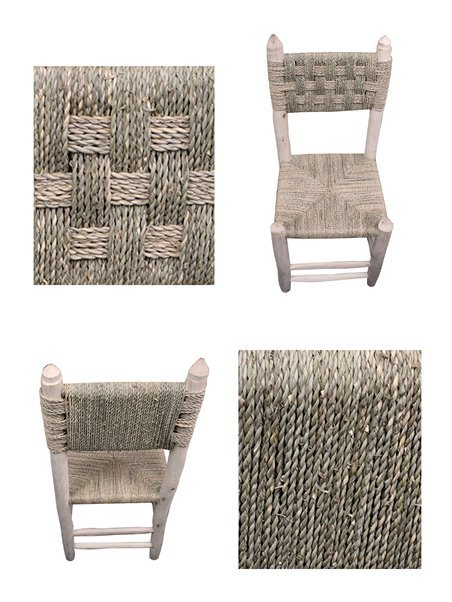 Silla de Esparto y Madera Rústica Artesanal - Alta Calidad, 43cm de Altura, Asiento Ancho de 39cm, Diseño Duradero y Confortable Silla de Esparto y Madera Rústica Artesanal - Alta Calidad, 43cm de Altura, Asiento Ancho de 39cm, Diseño Duradero y Confortable