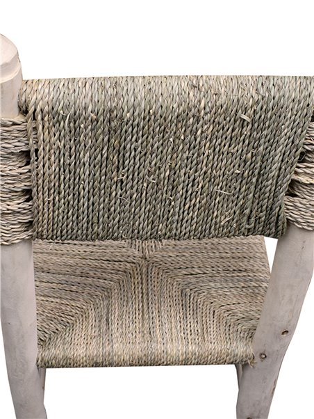 Silla de Esparto y Madera Rústica Artesanal - Alta Calidad, 43cm de Altura, Asiento Ancho de 39cm, Diseño Duradero y Confortable Silla de Esparto y Madera Rústica Artesanal - Alta Calidad, 43cm de Altura, Asiento Ancho de 39cm, Diseño Duradero y Confortable