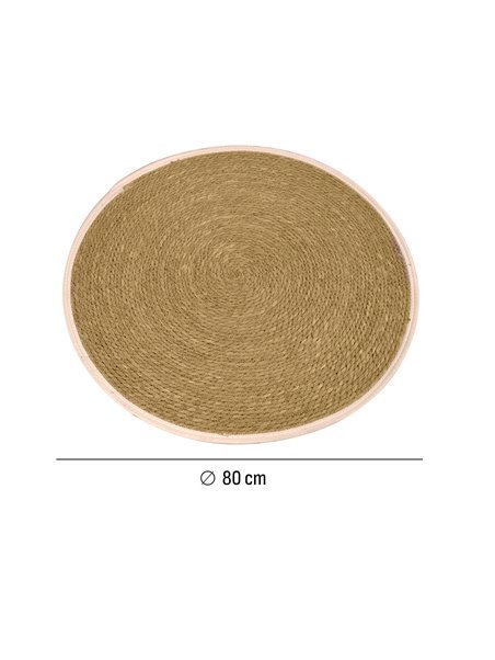 Alfombra de Yute Redondo Trenzada a Mano – Alfombra multiuso Decorativa color Natural  Alfombra de Yute Redondo Trenzada a Mano – Alfombra multiuso Decorativa color Natural