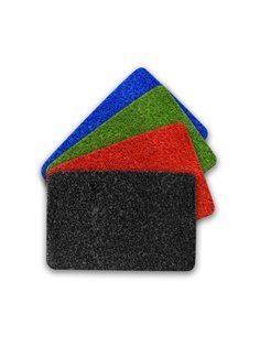 Felpudo de Rizo 60x40 cm - Antideslizante y Duradero en 6 Colores | Absorbe Suciedad y Humedad, Ideal para Entradas