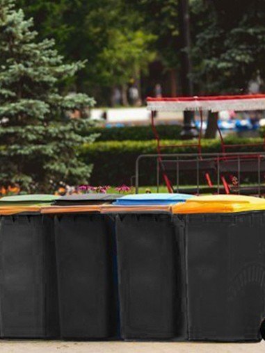 Contenedor de basura reciclables Ecodiseño 120L...