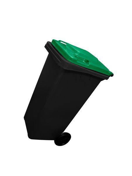 Contenedor de basura reciclables Ecodiseño 120L 2 ruedas  Contenedor de basura reciclables Ecodiseño 120L 2 ruedas