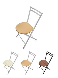 Taburete Plegable 80x40x45 cm - Elegante y Duradero en Negro y Plata con Reposapiés, Ideal para Cocina