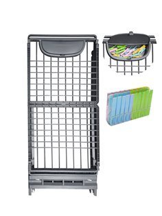 Tendedero Plegable de Resina Incluye 20 Pinzas – Tendal Abatible Balcón para Interior y Exterior