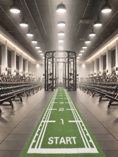 Pista de Sprint Césped Artificial 2x10m | 25mm...