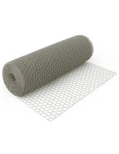 Malla Hexagonal Galvanizada para Cercados | Ideal para Jardín y Protección de Animales | Rollos de 0,5x10m, 1x10m, 1x25m y 1x50m
