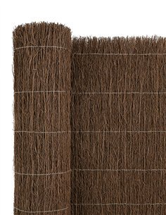 Cerramiento Natural de Brezo 1400 g/m² | Ocultación 80% con Alambre Cosido