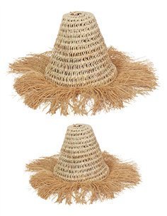 Lámpara Amazonas de Esparto - Lámpara Boho Hecha a Mano