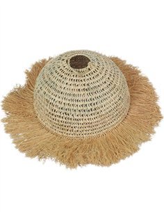 Lámpara de Techo Artesanal Amazonas de Rafia – Tulipa Natural en Dos Tamaños

