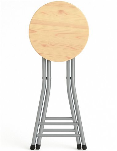 Taburete Plegable Metálico 30x45cm con...
