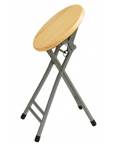 Taburete Plegable Metálico 30x45cm con...