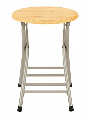 Taburete Plegable Metálico 30x45cm con...