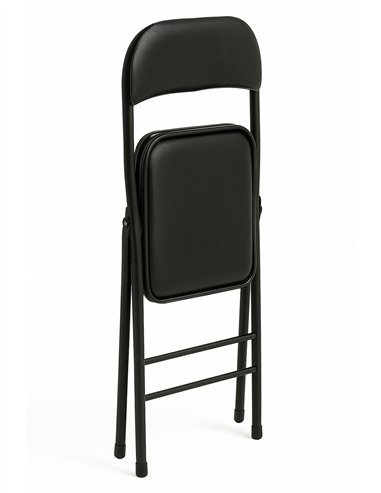 Silla Metálica Acolchada Plegable 80x46x46 cm |...