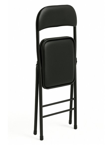 Silla Plegable Metálica Acolchada 45 x 44 x 80 cm – Silla Abatible con cubierta Silla Plegable Metálica Acolchada 45 x 44 x 80 cm – Silla Abatible con cubierta