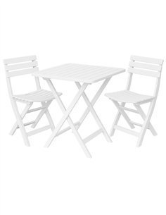 Set Camping Plegable Blanco – Mesa y Sillas de Exterior Resistentes

 para jardín, terraza o camping | Mesa con 2 o 4 sillas