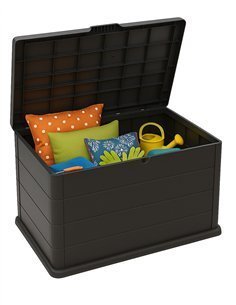 Baúl de Almacenamiento de Plástico Resistente en Color Marrón - Disponibles en 140L, 190L y 280L