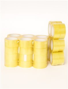 Cinta Adhesiva para Embalar 66m x 48mm | Transparente | Precinto para embalar transparente