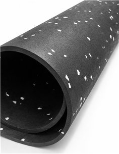 Esterilla de Ejercicio Moteado Blanco -  Fitness especial para Gimnasios | SPORT PREMIUM | Base Negra