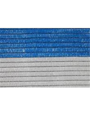 Malla de Ocultación Bicolor - Metro lineal Azul y Blanco